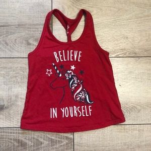 Red girls tank top
